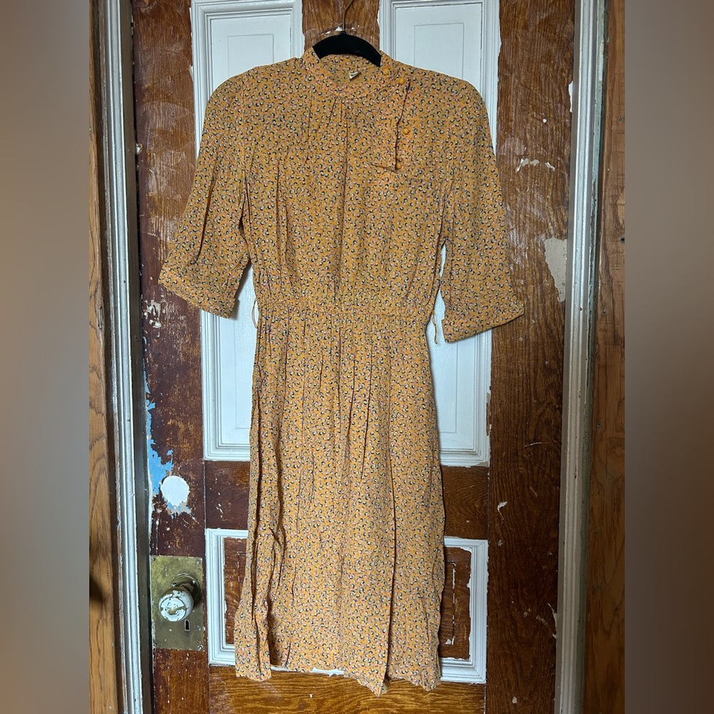 Vintage Yellow Day Dress